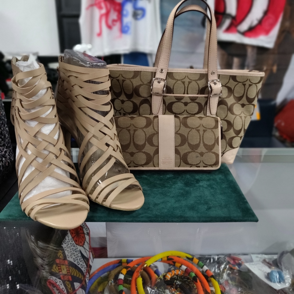 Purse set with shoes